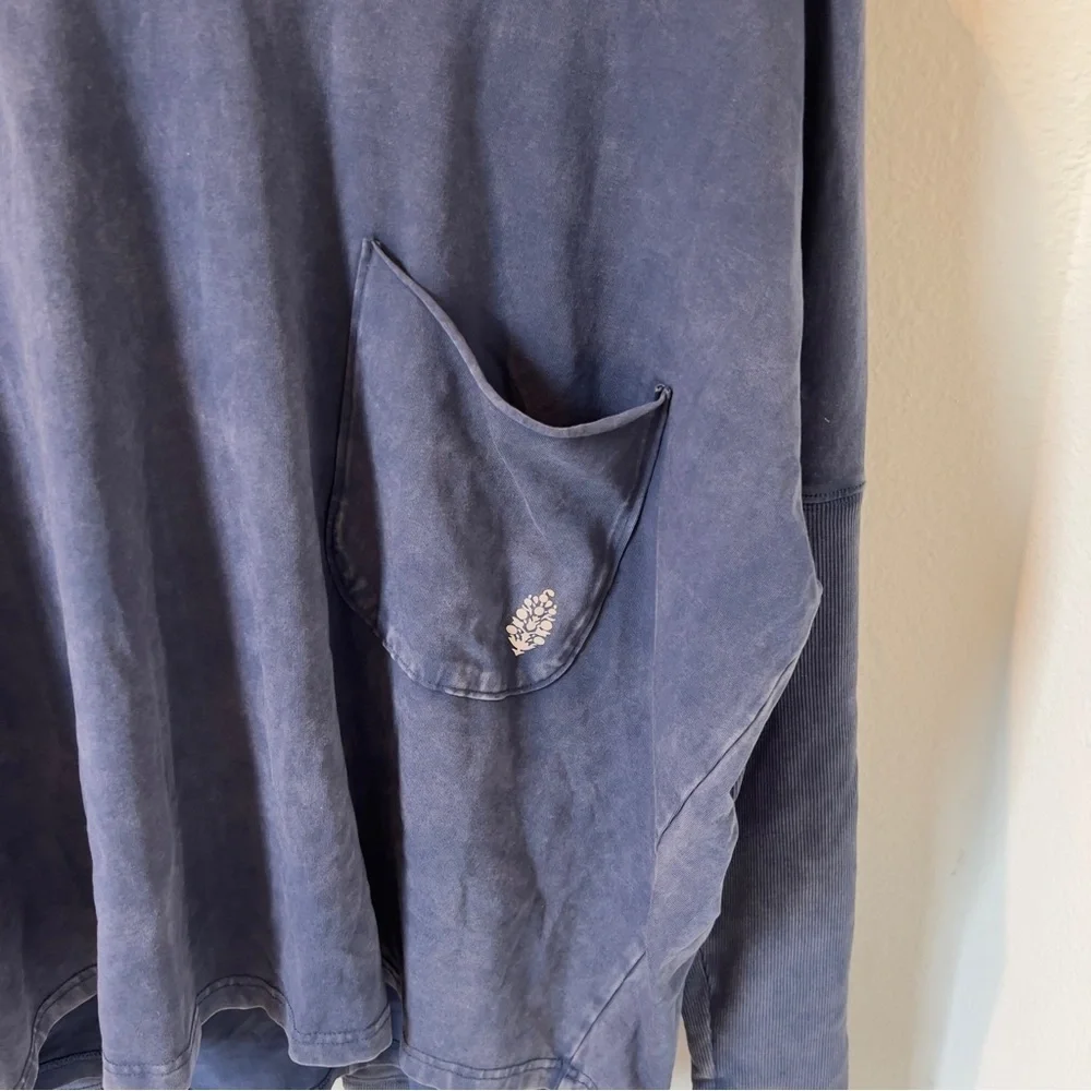 NWOT Free People Hot Shot Hooded Set in Midnight Navy Blue